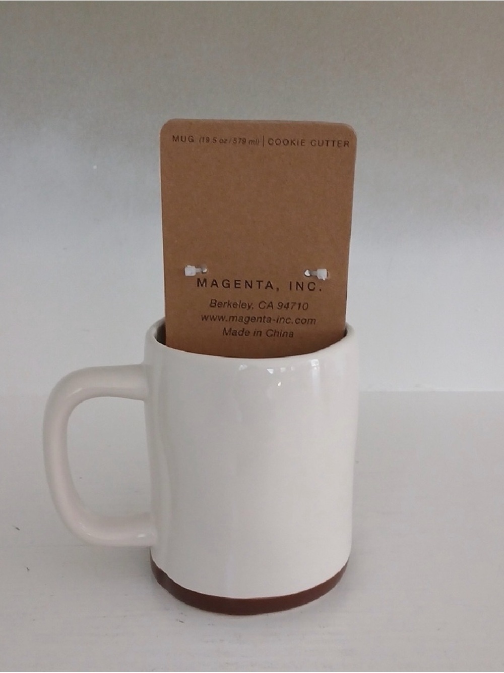 Rae Dunn "COOKIE BAKER" Ceramic Mug with Cookie Cutter - Picture 2 of 2